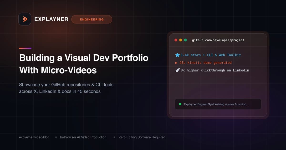 Building a Visual Developer Portfolio with Micro-Videos